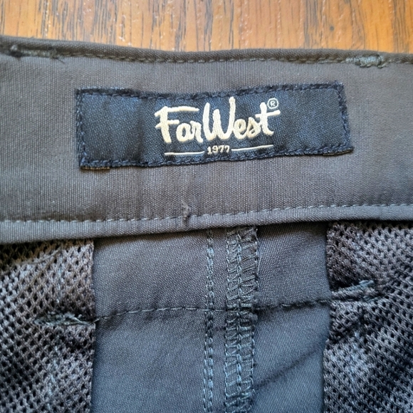 Far West Cargo Shorts 8 Pocket Design W32 Mens Charcoal Grey - Picture 4 of 9